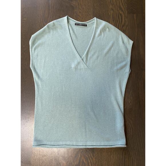 Peruvian Connection Lightweight Knit Tunic Sweater top pastel Blue Seafoam ~‎ M - Picture 2 of 3